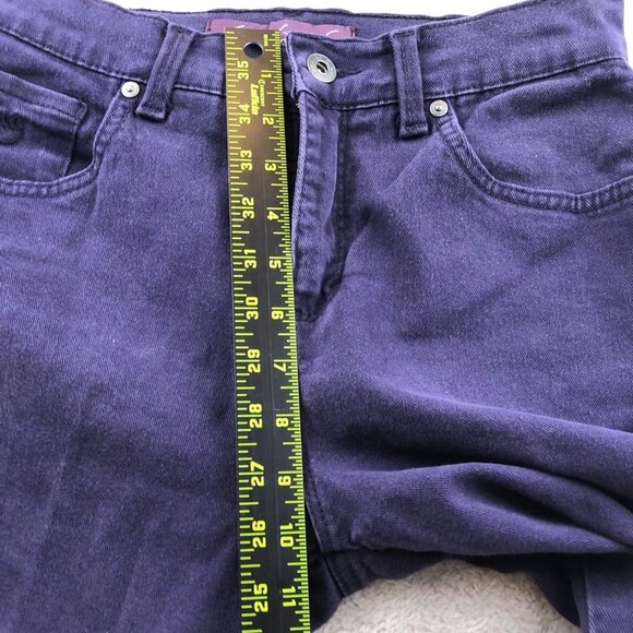 Gloria Vanderbilt Womens Jeans Size 4 Petite Amanda Straight Purple Denim Casual - Picture 5 of 14